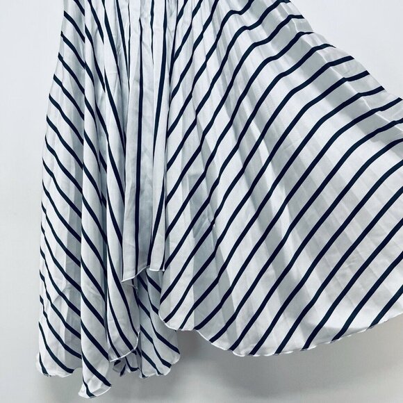 Zara Collection Skirts Size S Women’s Pleated Striped White/Black Pull On - Picture 6 of 9